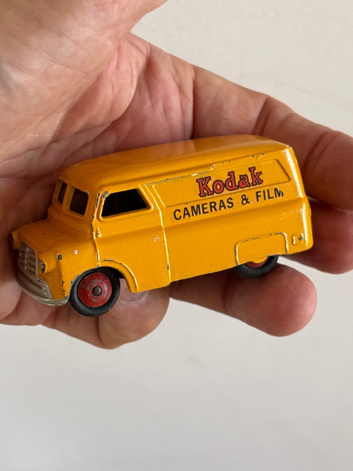 Dinky Toys Bedford Kodak Bestelwagen - Vintage Speelgoed, Ophalen of Verzenden, Gebruikt, Bus of Vrachtwagen
