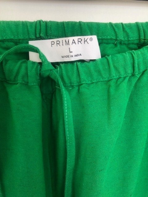 Groen en rood/cerise - wide leg - zomer broeken., Primark, Maat 42/44 (L), Ophalen of Verzenden, Zo goed als nieuw