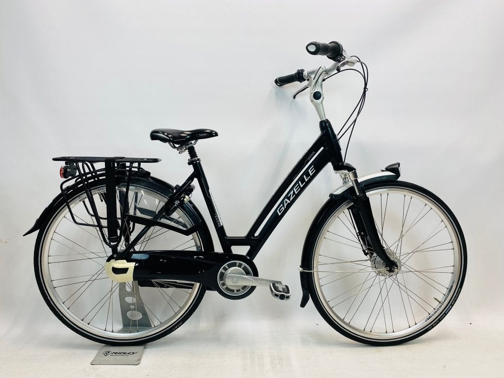 GAZELLE ChamonixS7 damesfiets-49cm – Matzwart, 47 tot 50 cm, Versnellingen, Ophalen of Verzenden, Zo goed als nieuw