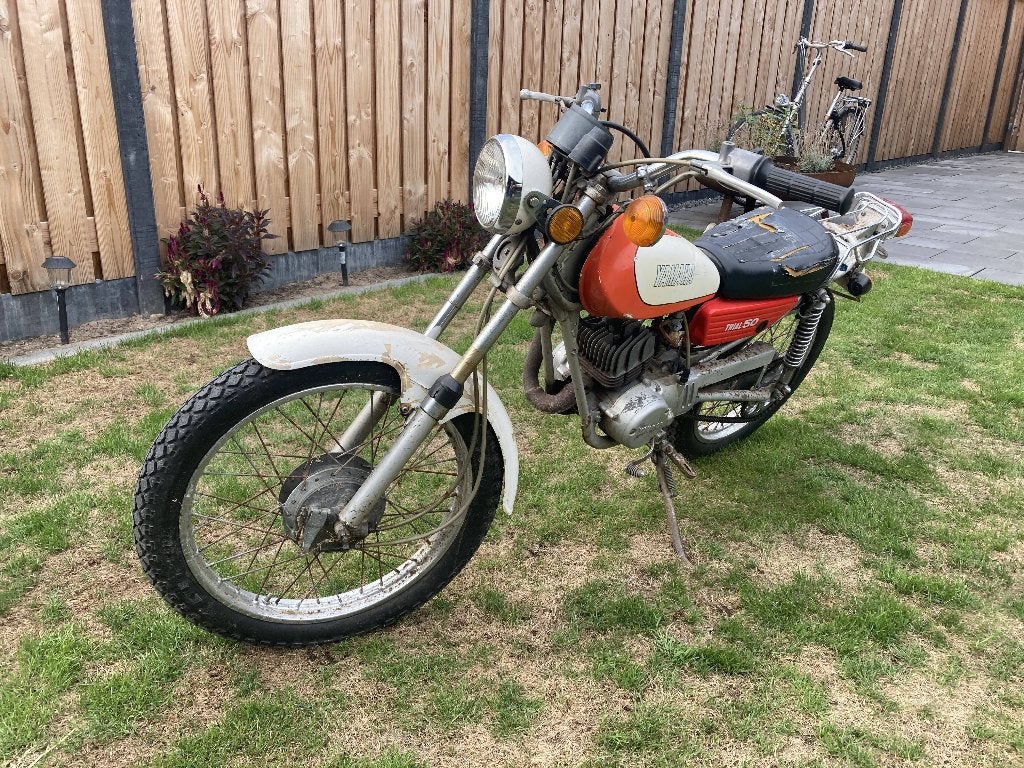 Yamaha TY 50 bromfiets - Klassieke 50cc, Ophalen, Maximaal 45 km/u, Yamaha, 4 versnellingen