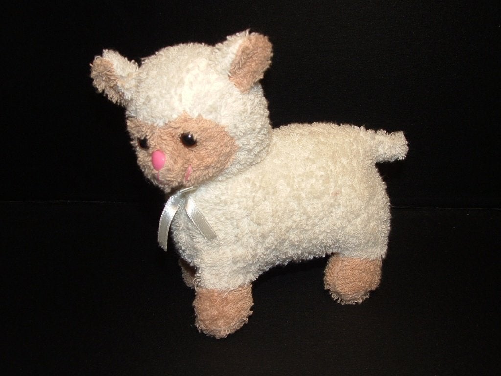 UNITOYS SCHAAP THE MINIFARM ZACHTE BADSTOF WIT MET, Verzenden, Nieuw, Overige typen