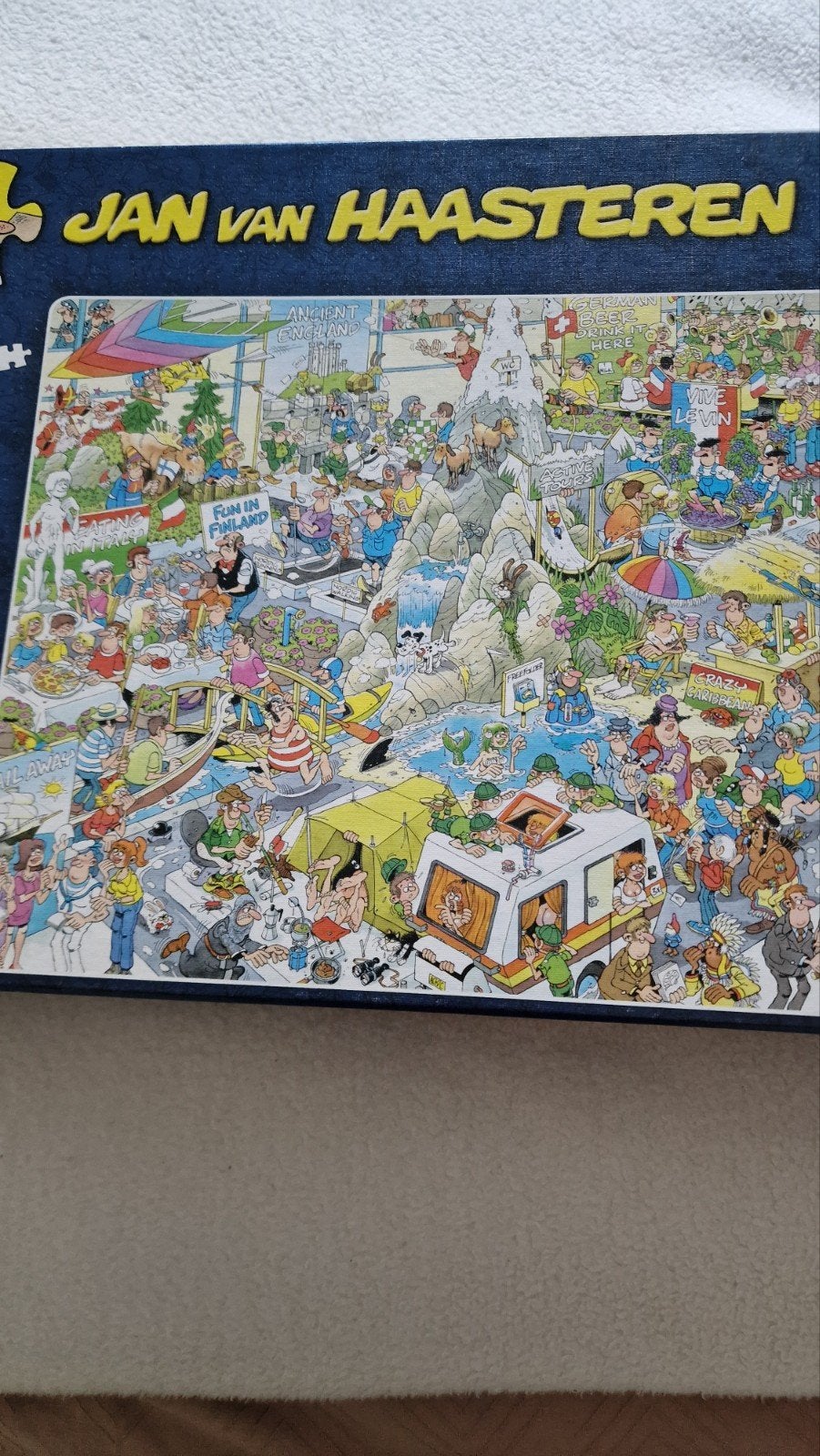 Jan van Haasteren  de vakantiebeurs, Ophalen, 500 t/m 1500 stukjes, Zo goed als nieuw, Legpuzzel