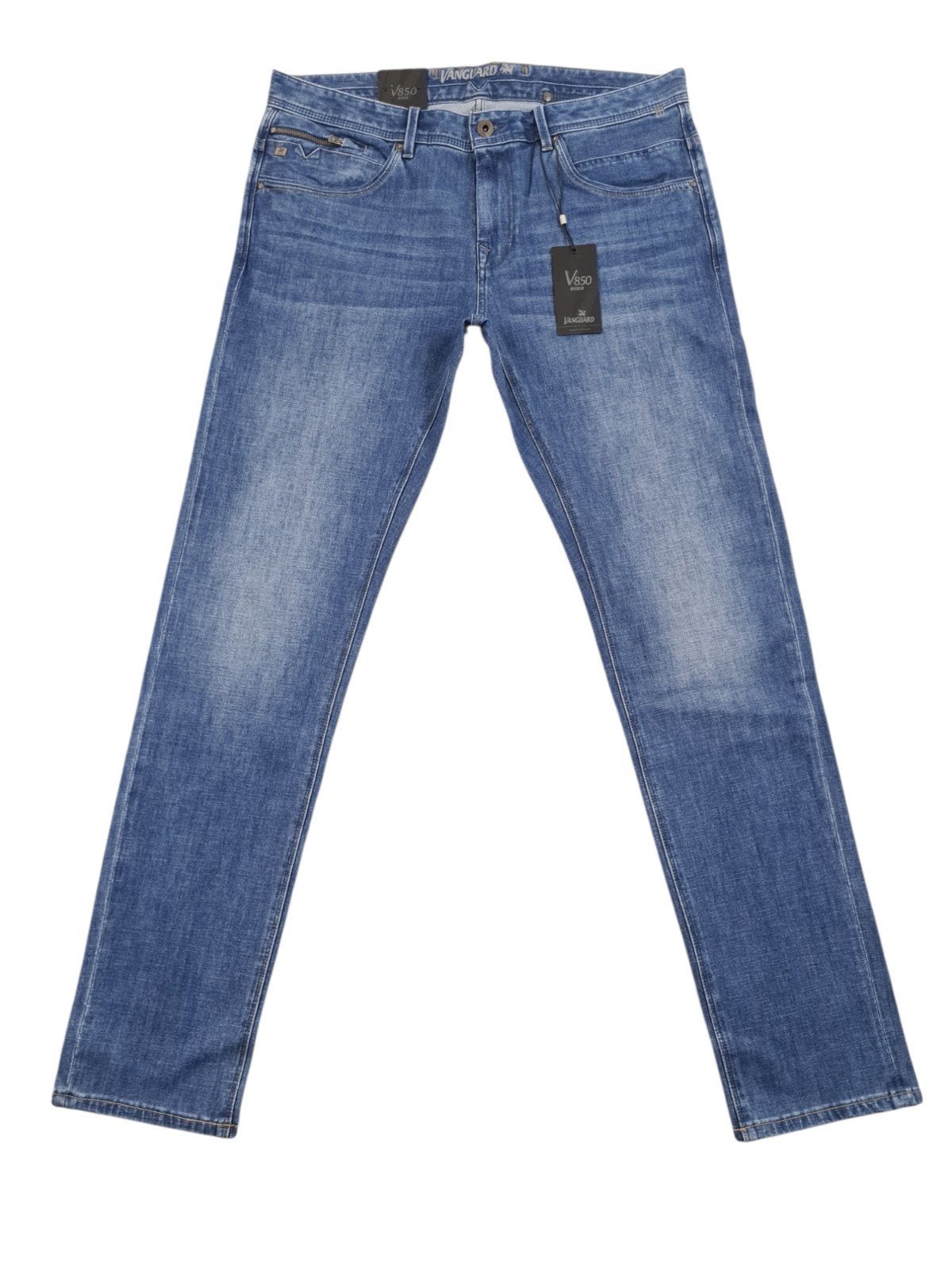 Vanguard V850 MBU W36 L34 NIEUW Slim STRETCH JOD3634 Blue, W36 - W38 (confectie 52/54), New Yorkstraat 50, 1175 RD Lijnden, https://www.justbrands.nl/klantenservice