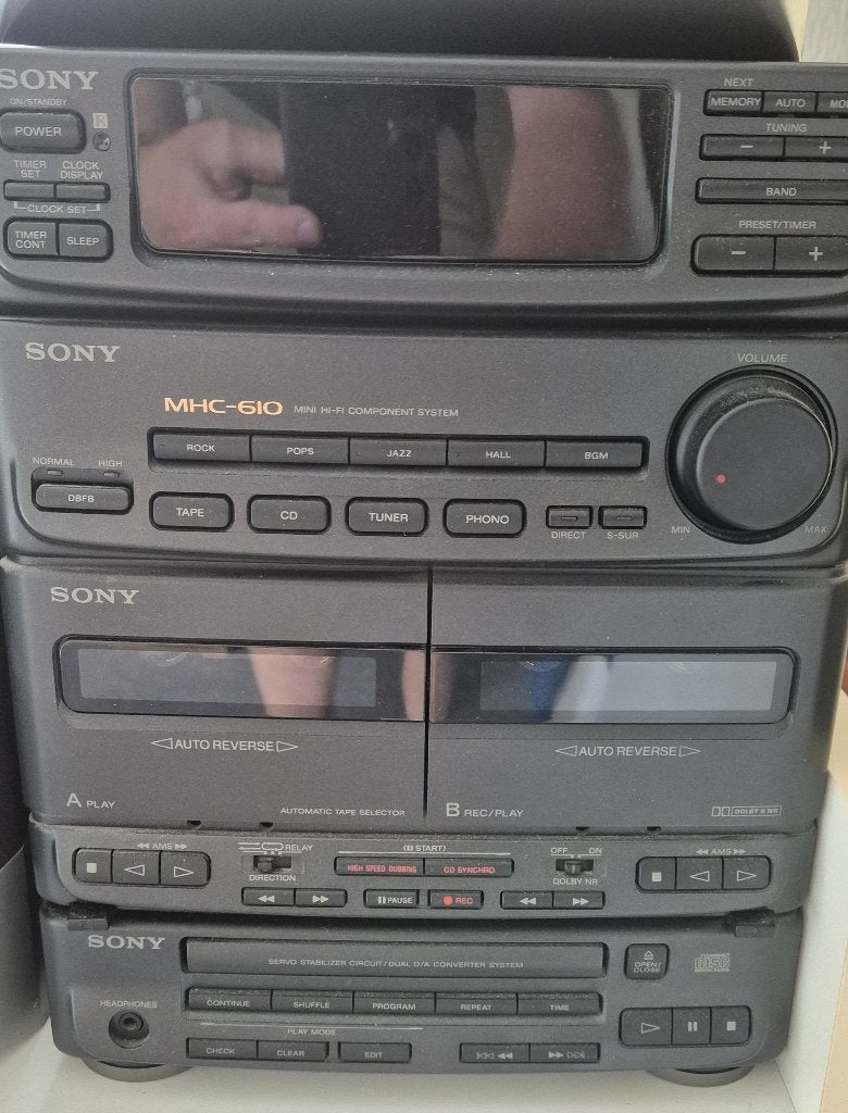 GRATIS Sony MHC-610 miniset met Akai boxen, Ophalen, Gebruikt, Tuner of Radio, Sony