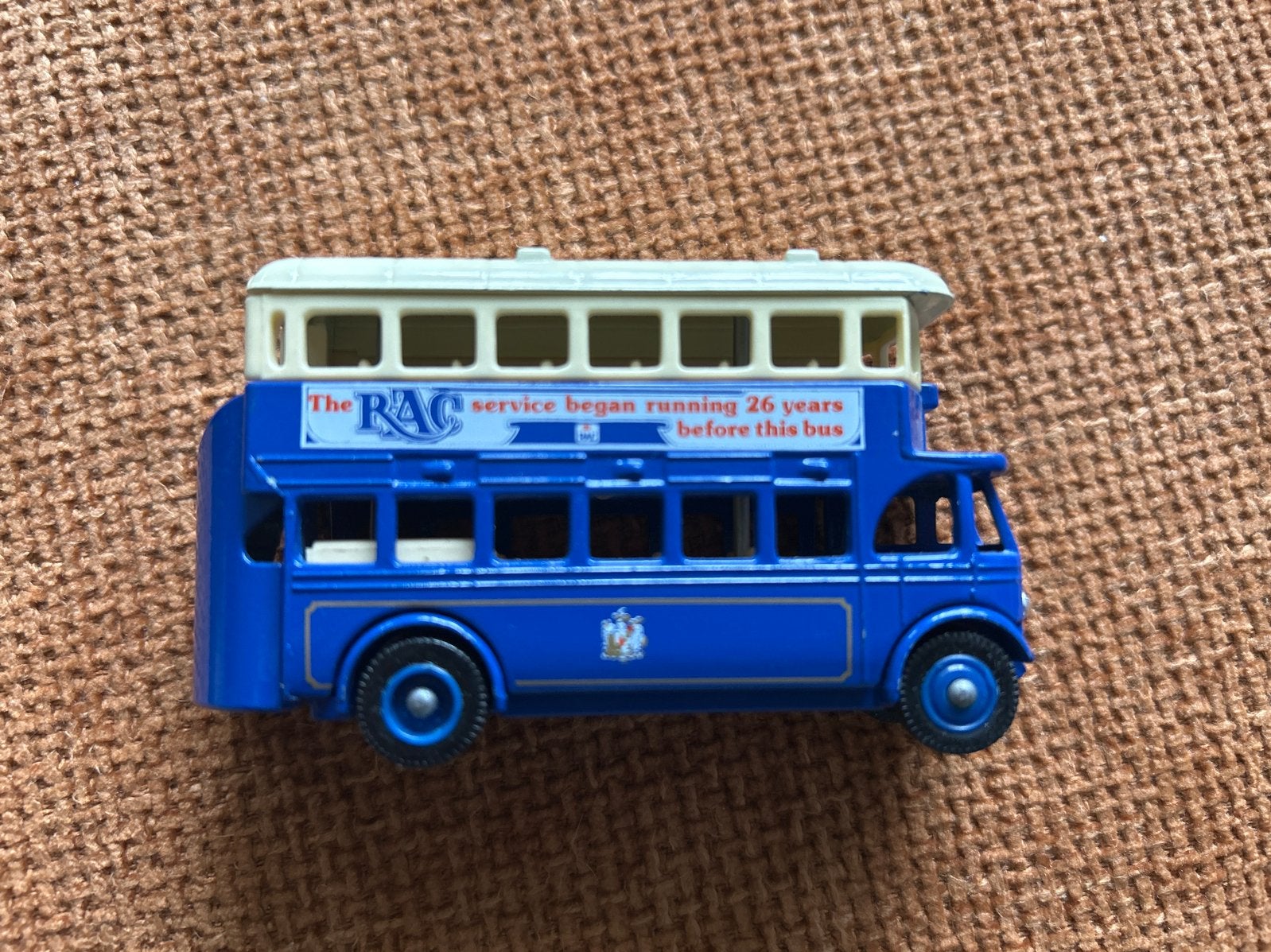Vintage RAC Dubbeldekker Bus Model, Ophalen of Verzenden, Gebruikt, Overige typen