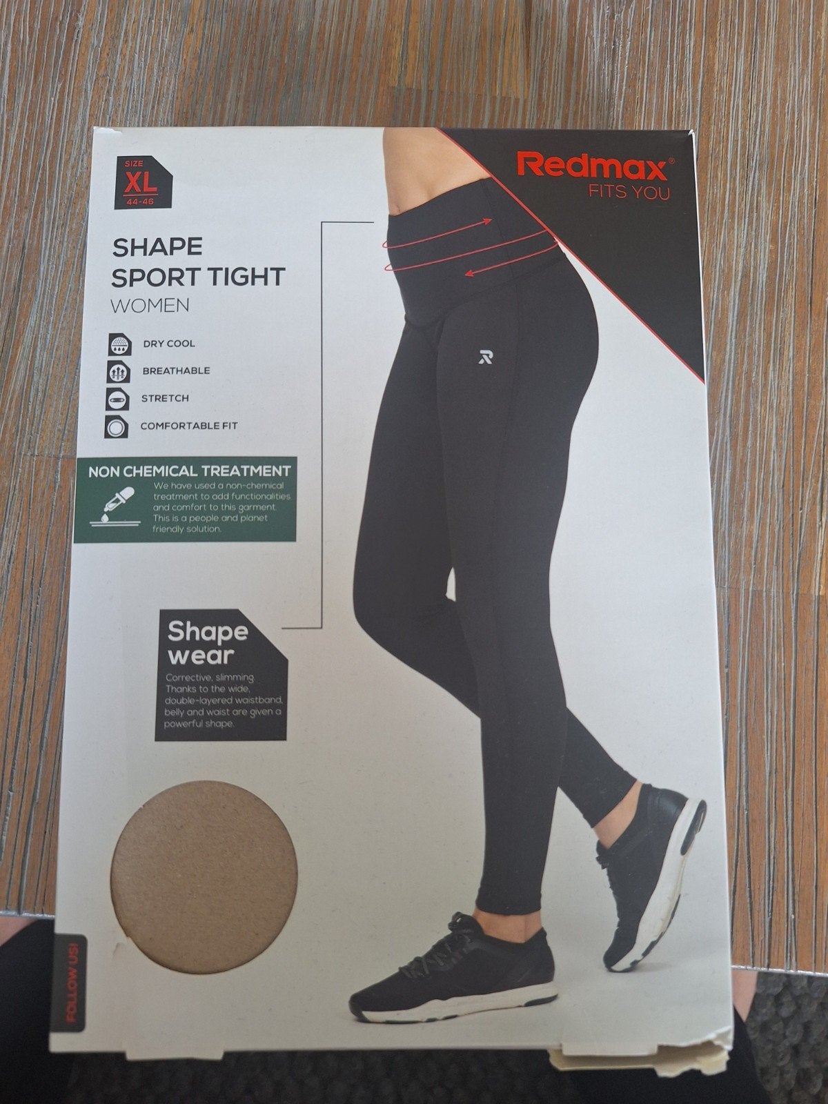 Redmax Zwarte Sport Legging Maat XL - Shape Sport Tight, Kleding | Dames, Verzenden, Zwart, Maat 46/48 (XL) of groter, Nieuw