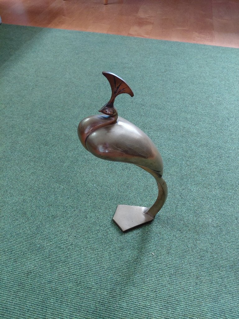 Decoratief beeld van een pauw, Antiek en Kunst, Ophalen of Verzenden