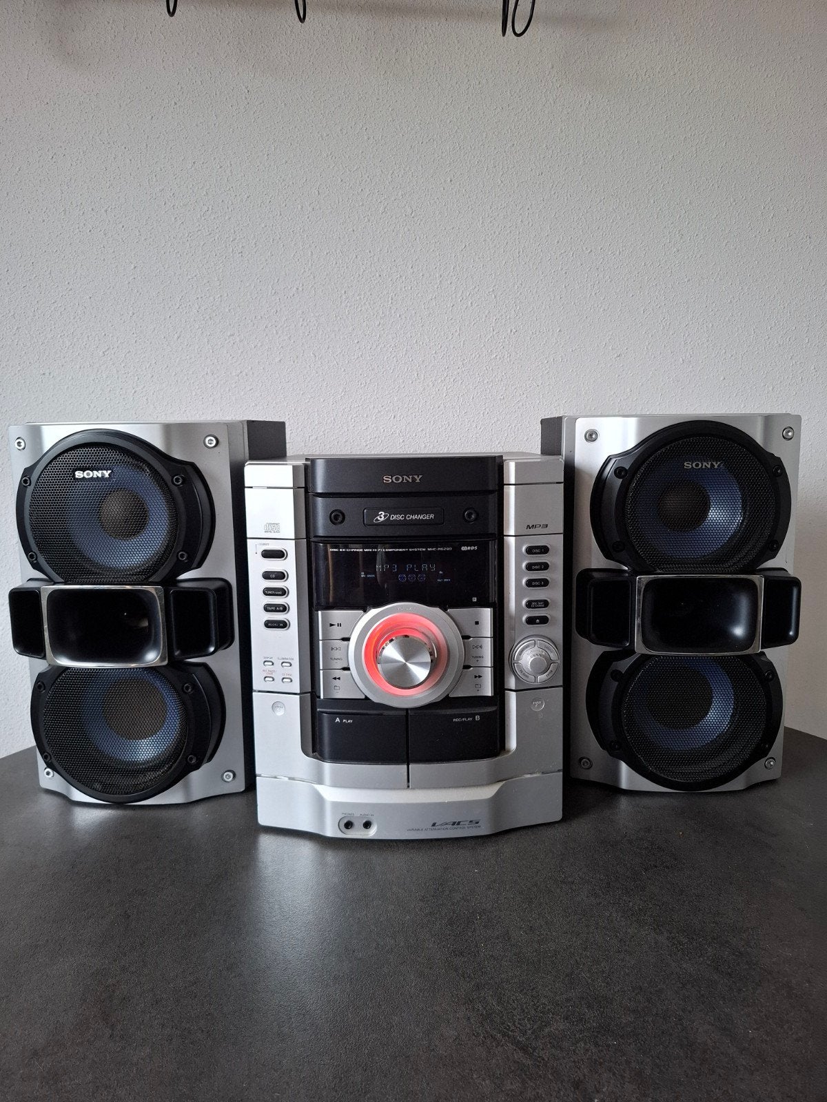 Sony HCD-RG290 Stereo met SS-RG490 Speakers, Ophalen, Gebruikt, Cassettedeck, MP3-aansluiting