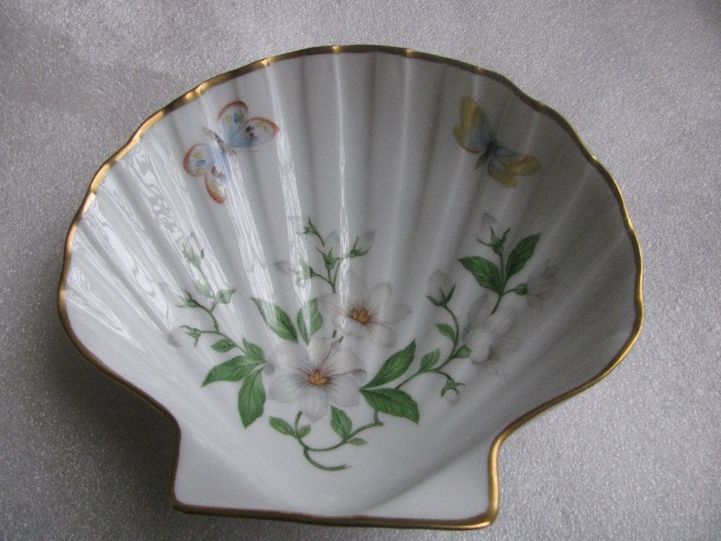 Vintage Frans Schelp LIMOGES Schaaltje - Bloemen & Vlinders, Verzenden