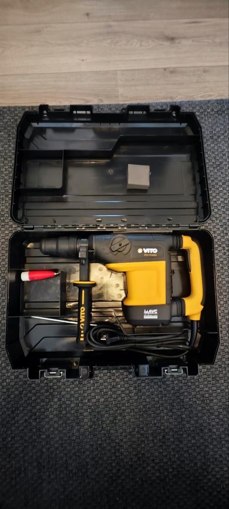 Vito Hamerboor 1200W SDS-Max Pro Power Boorhamer, Ophalen, 600 watt of meer, Boor- en/of Breekhamer, Variabele snelheid