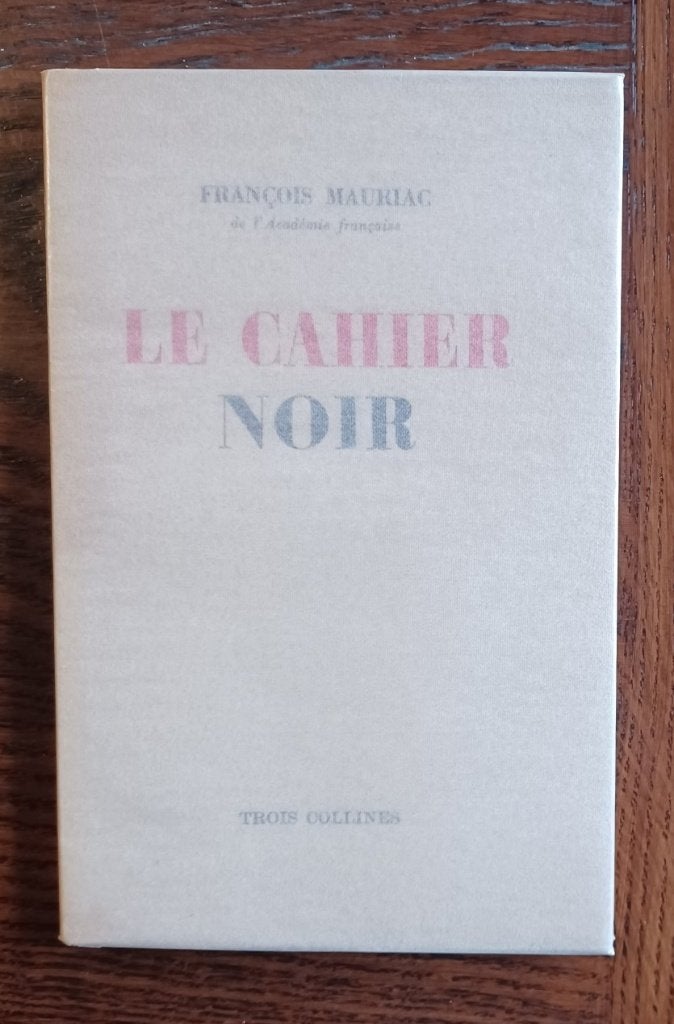 Mauriac - Le cahier noir, Ophalen of Verzenden, Zo goed als nieuw