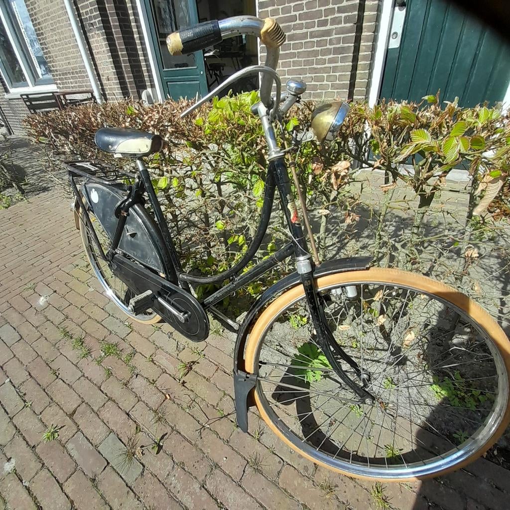 Fongers fiets oldtimer - Klassieke damesfiets, Ophalen, Terugtraprem, Fongers, Jaren '50