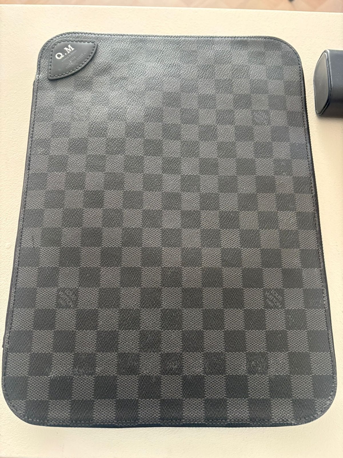 Authentieke Louis Vuitton Laptophoes Damier Graphite, Ophalen, Gebruikt