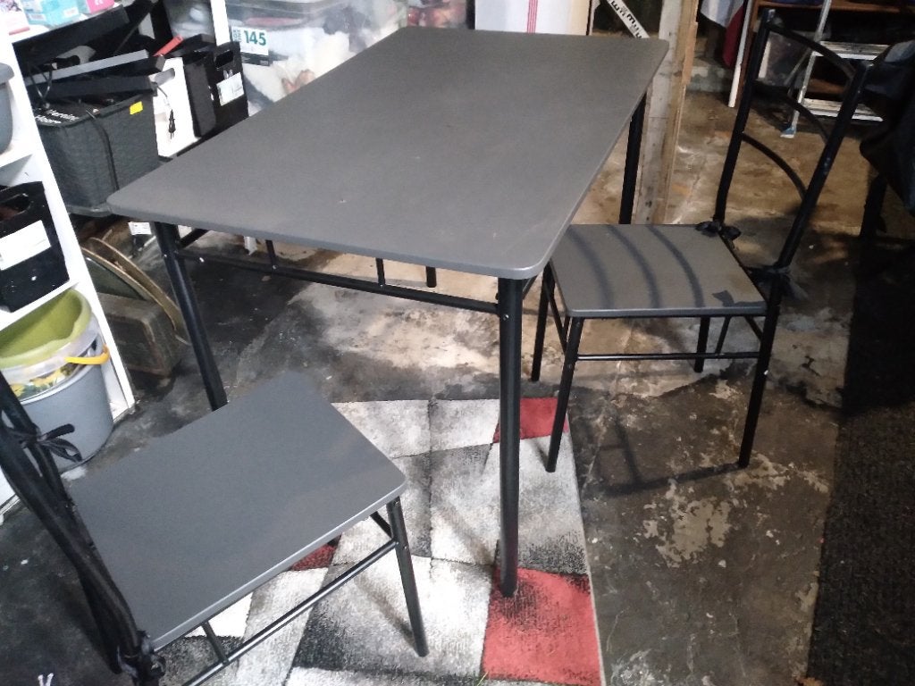 Keukentafel .met 2 stoelen, Ophalen, Kunststof, Twee, Overige kleuren