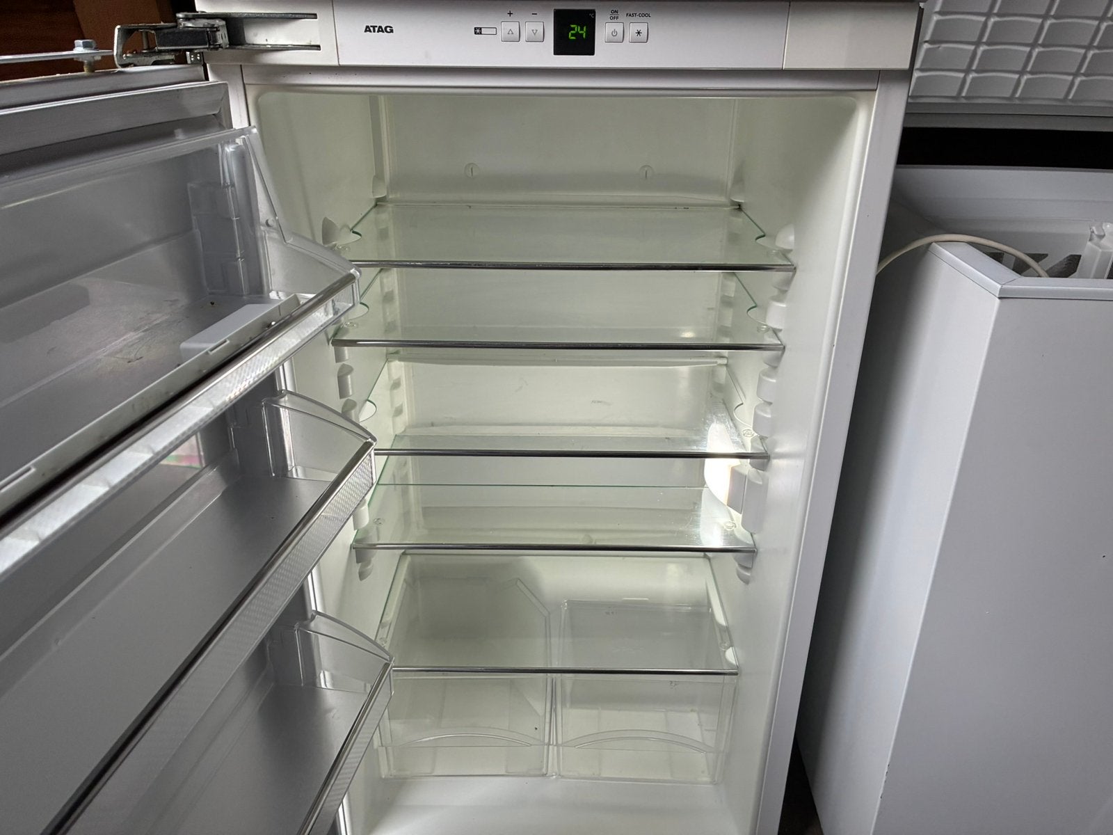 In nette staat ATAG Inbouw Koelkast 102cm, 85 tot 120 cm, 150 tot 200 liter, Atag, Atag