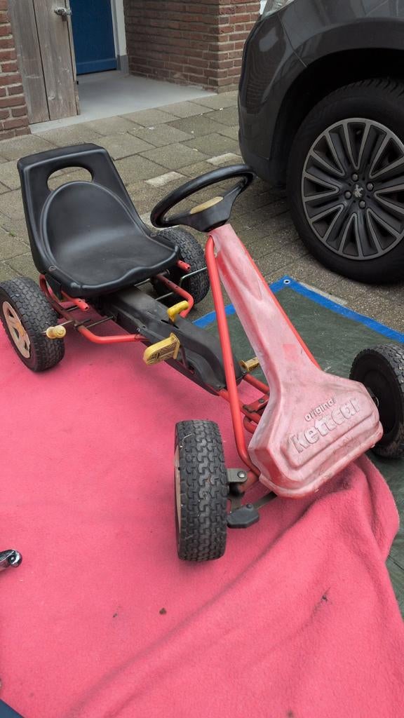 Originele Kettcar skelter, Kinderen en Baby's, Speelgoed | Buiten | Voertuigen en Loopfietsen, Gebruikt, Trapvoertuig, Ophalen