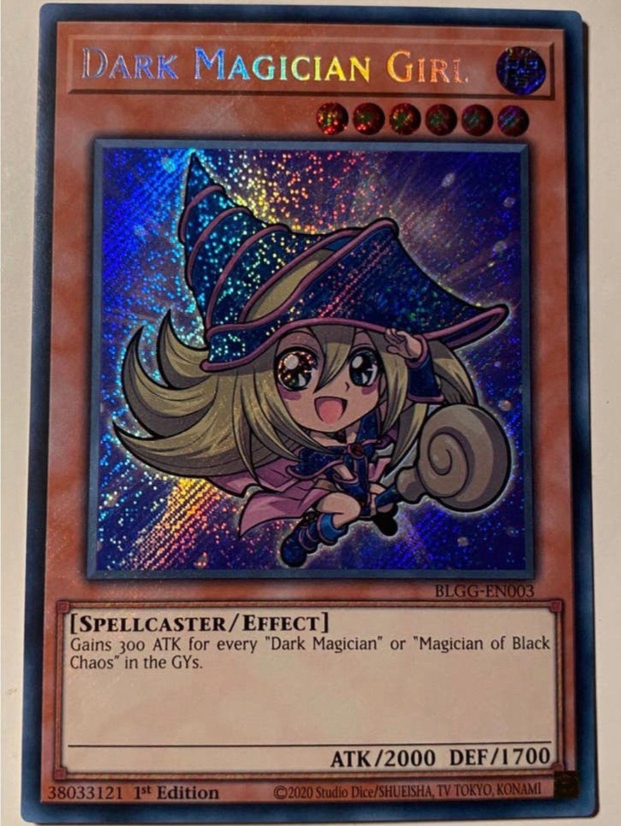 Yu-Gi-Oh! Toon Style Dark Magician Girl BLGG 1st Mint 🩸, Hobby en Vrije tijd, Verzamelkaartspellen | Yu-gi-Oh!, Ophalen of Verzenden