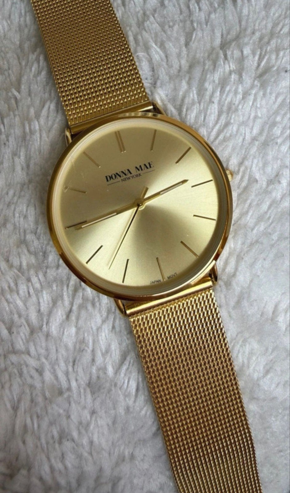 Gouden Donna Mae New York Polshorloge, Ophalen of Verzenden