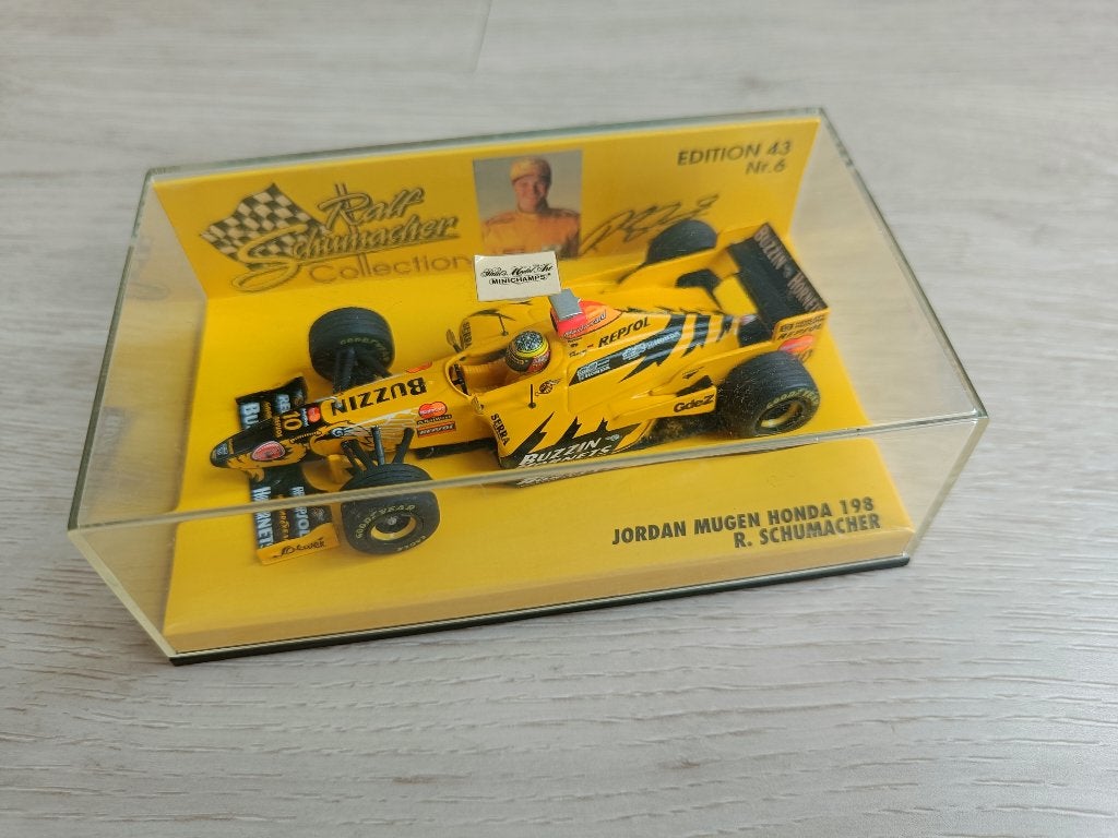 Minichamps Jordan Mugen-Honda 198 – Ralf Schumacher 1998, Hobby en Vrije tijd, Ophalen of Verzenden, Zo goed als nieuw, Auto, MiniChamps