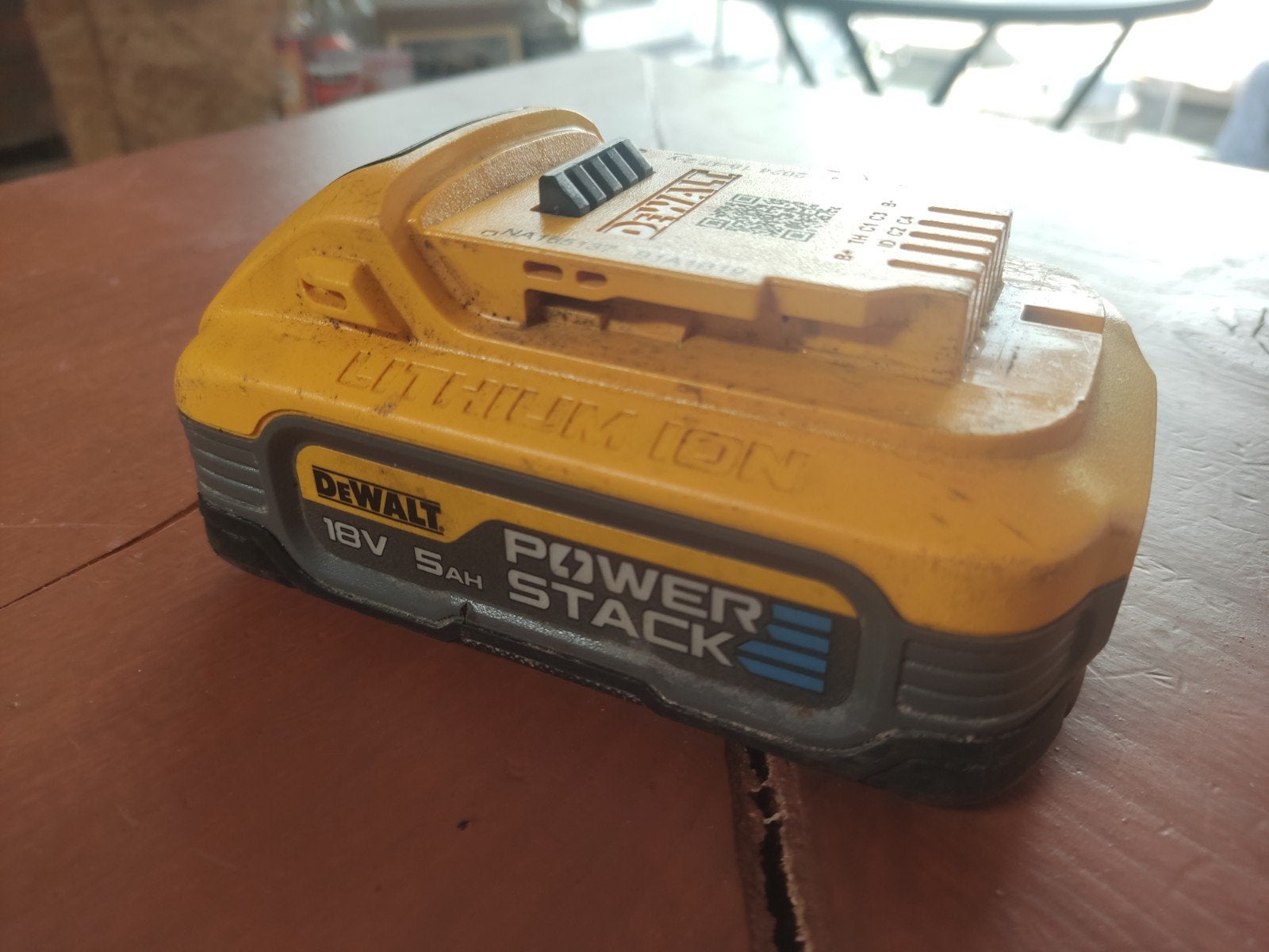 DeWalt accu 18v 5ah powerstack, Ophalen of Verzenden, Zo goed als nieuw