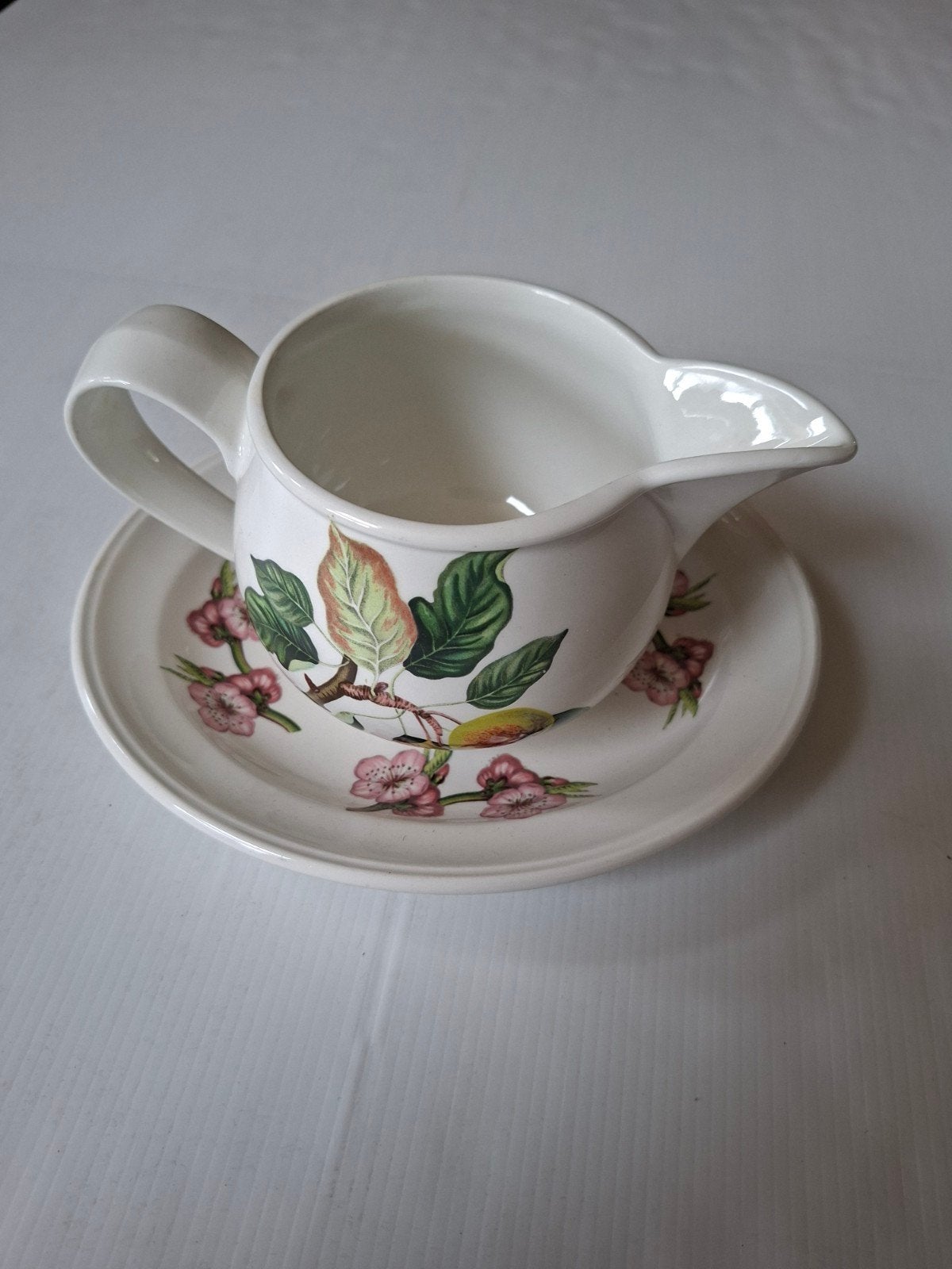 Vintage Portmeirion Pomona Sauskom met Schotel, Antiek en Kunst, Ophalen of Verzenden