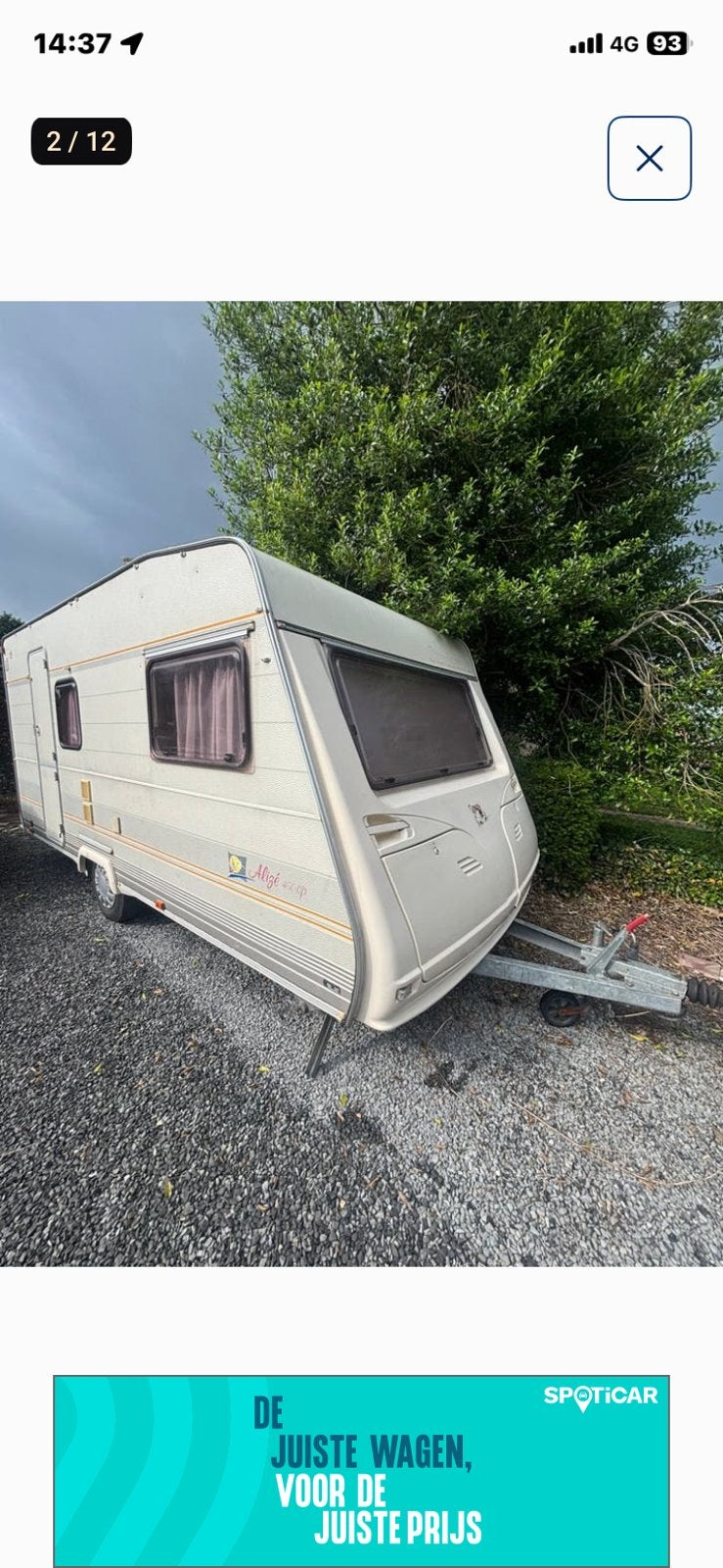 Caravan sterckeman, Ophalen
