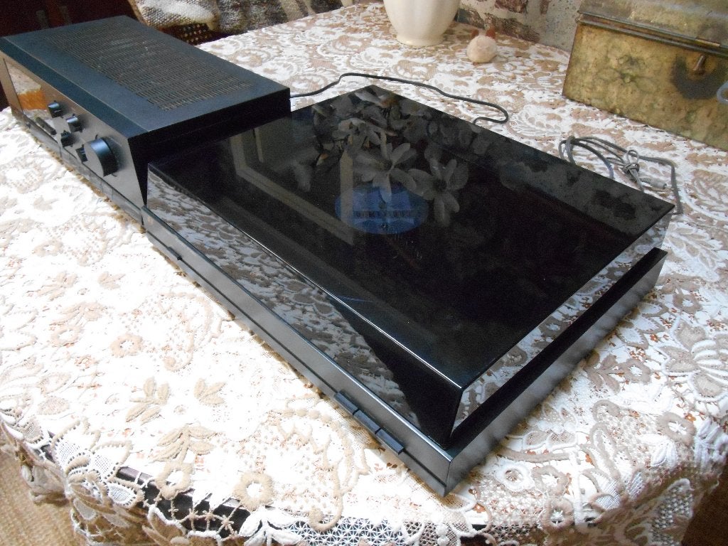 Vintage Sansui platenspeler en versterker en polk speakers, Gebruikt, Automatisch, Platenspeler, Ophalen