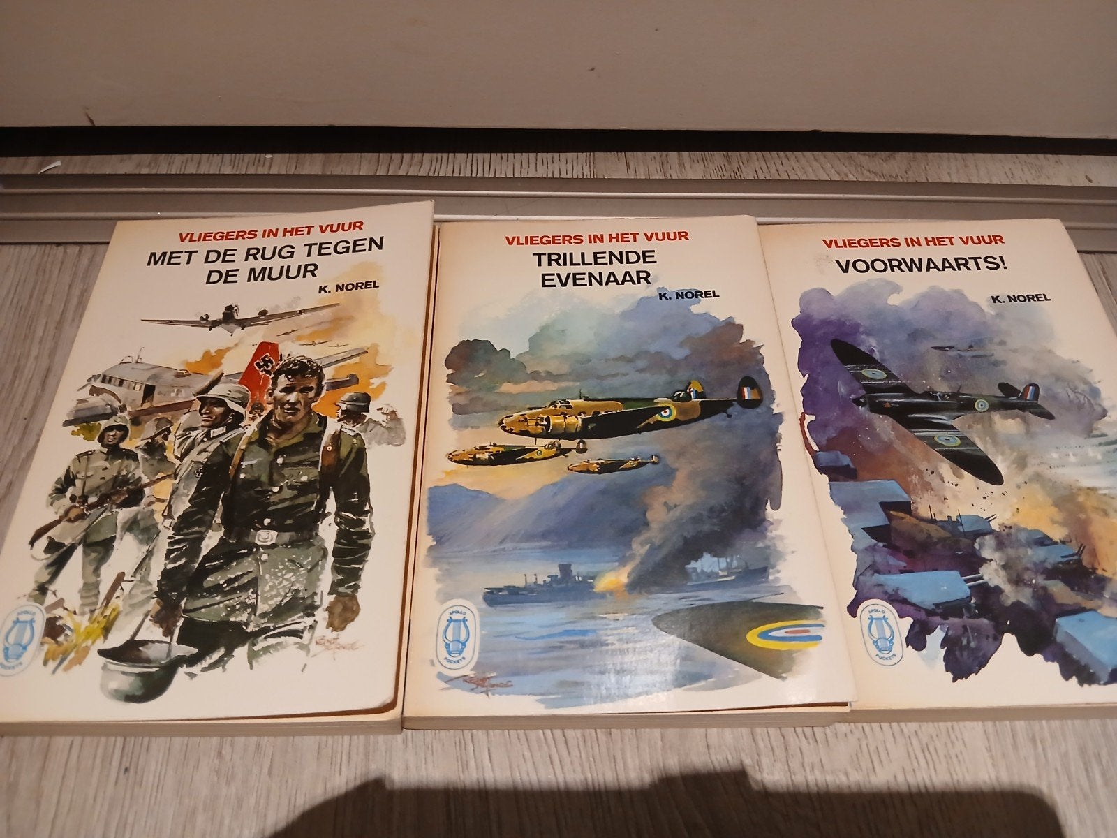 Vliegers in het Vuur - K. Norel (3-delige set), Ophalen of Verzenden, 20e eeuw of later, Gelezen, K. Norel