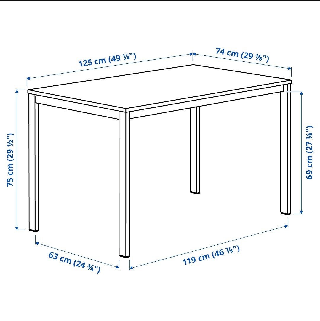 Ikea Eettafel, Ophalen, Zo goed als nieuw, Rechthoekig, 50 tot 100 cm
