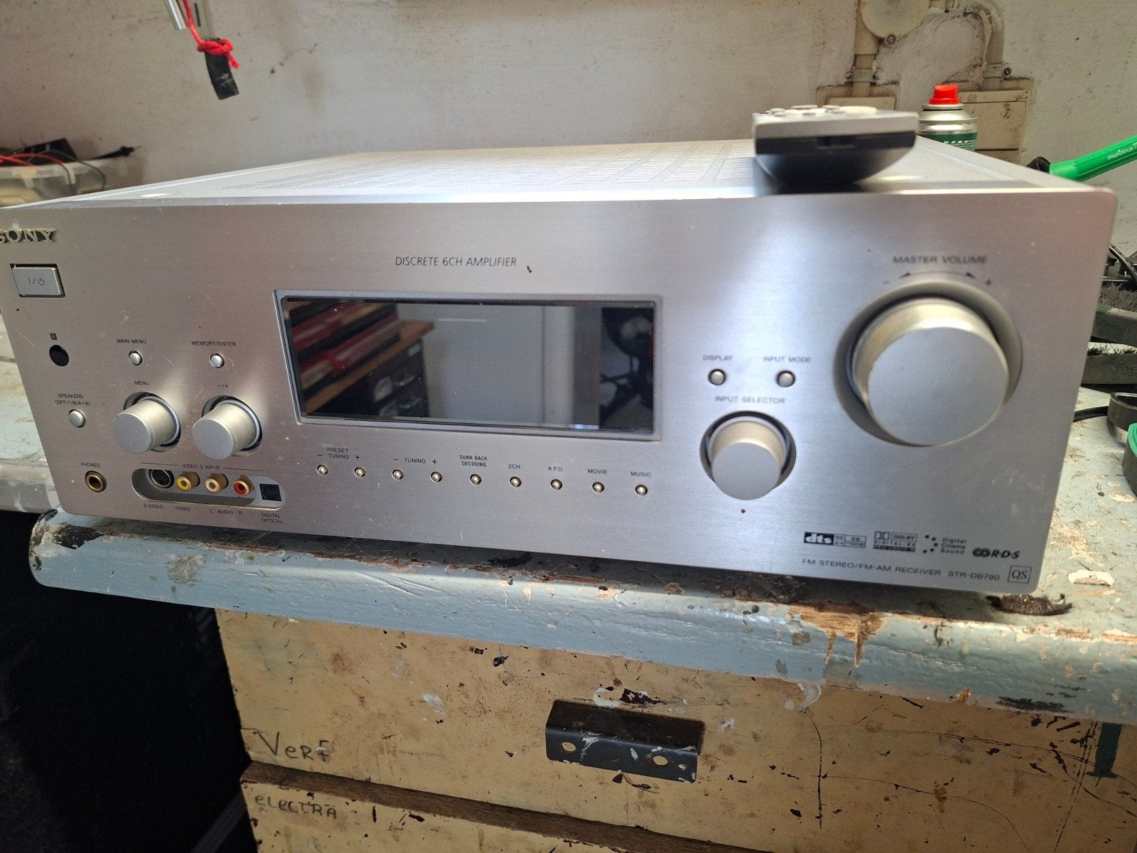 Sony STR-DB790 inclusief orginele afstandsbediening, Audio, Tv en Foto, Versterkers en Receivers, Ophalen of Verzenden, Zo goed als nieuw