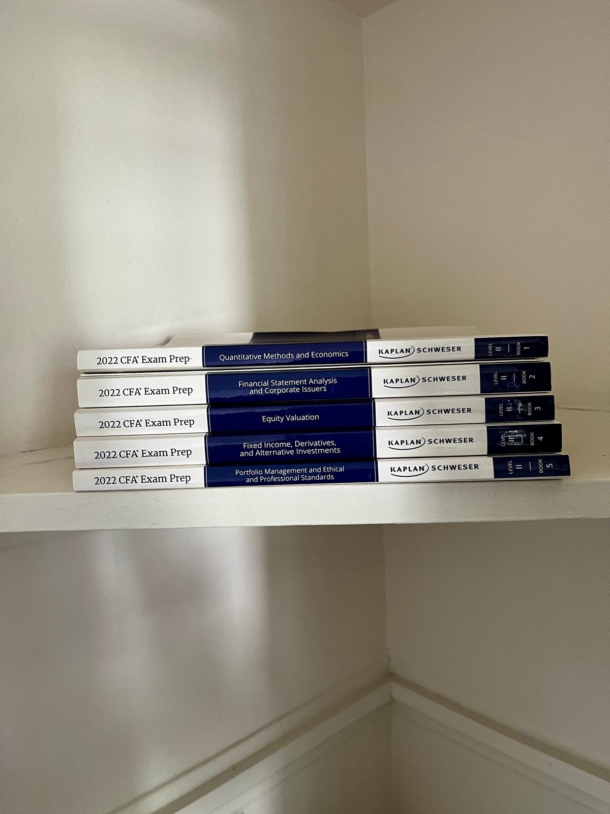 CFA Level II Kaplan Schweser Complete Study Set (2022), Ophalen, Gamma, Zo goed als nieuw, WO