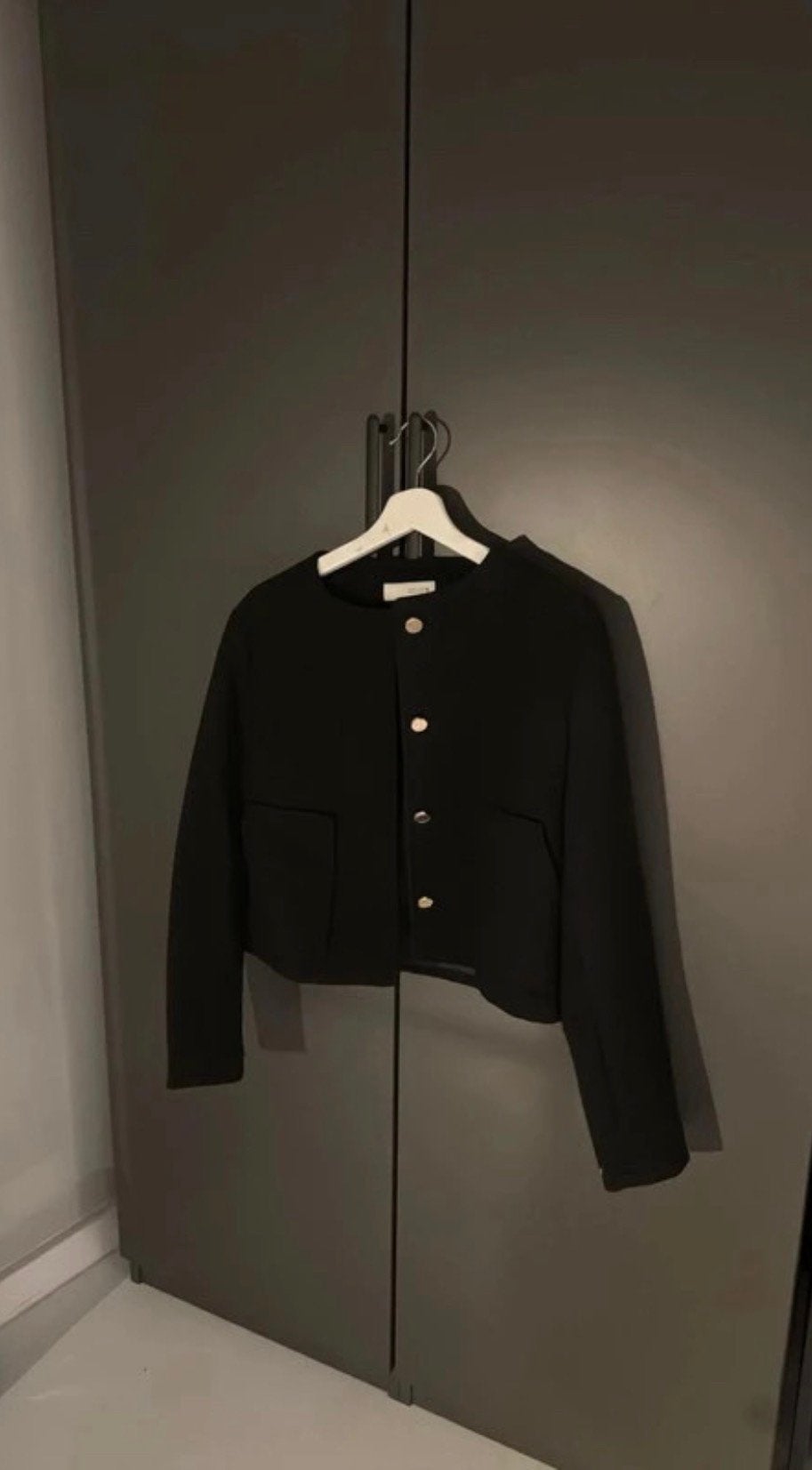 Zara zwart cropped bouclé, Verzenden, Zo goed als nieuw, Maat 36 (S), Zwart
