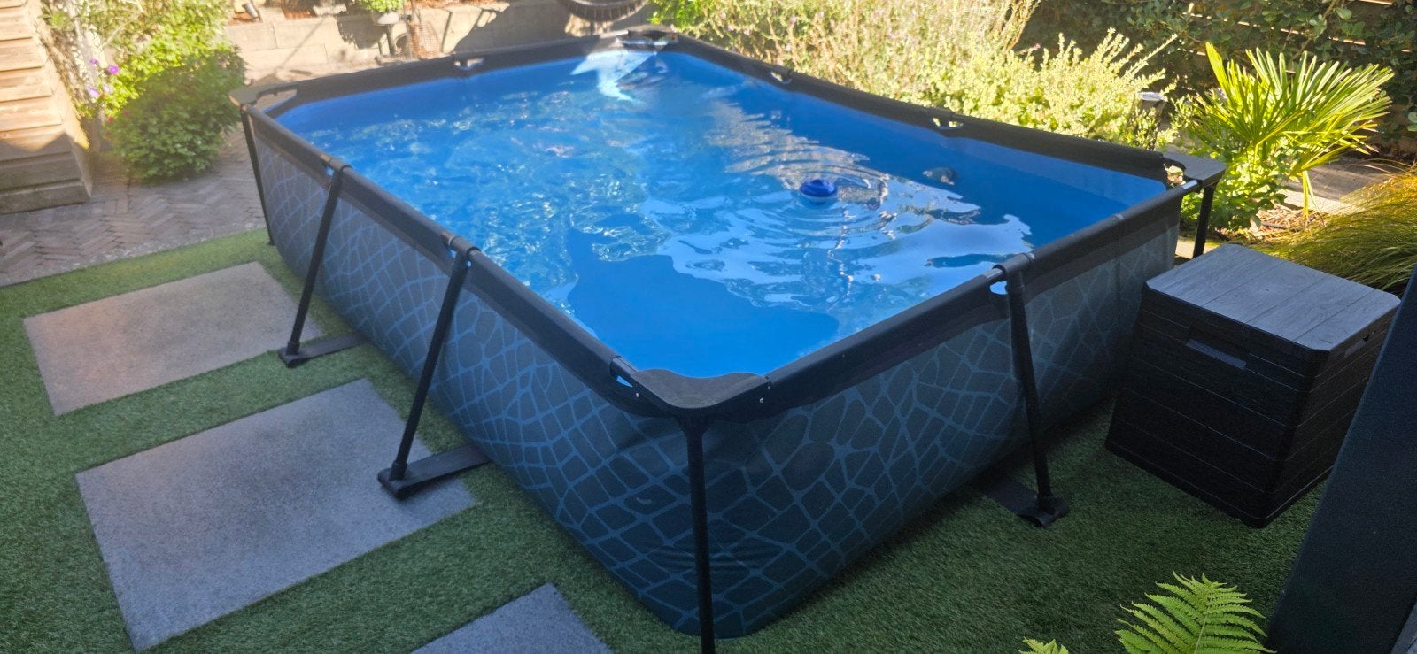 EXIT zwembad 3 x 2 meter met pomp en accessoires, Ophalen, Zo goed als nieuw, Opzetzwembad, 200 tot 400 cm