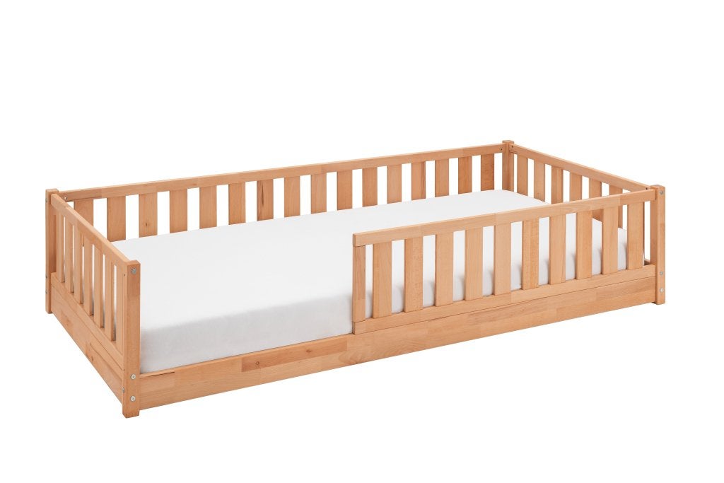 Fenna vloerbed - 90x200 - Beuken (naturel), Niet ingevuld, Niet ingevuld, Niet ingevuld