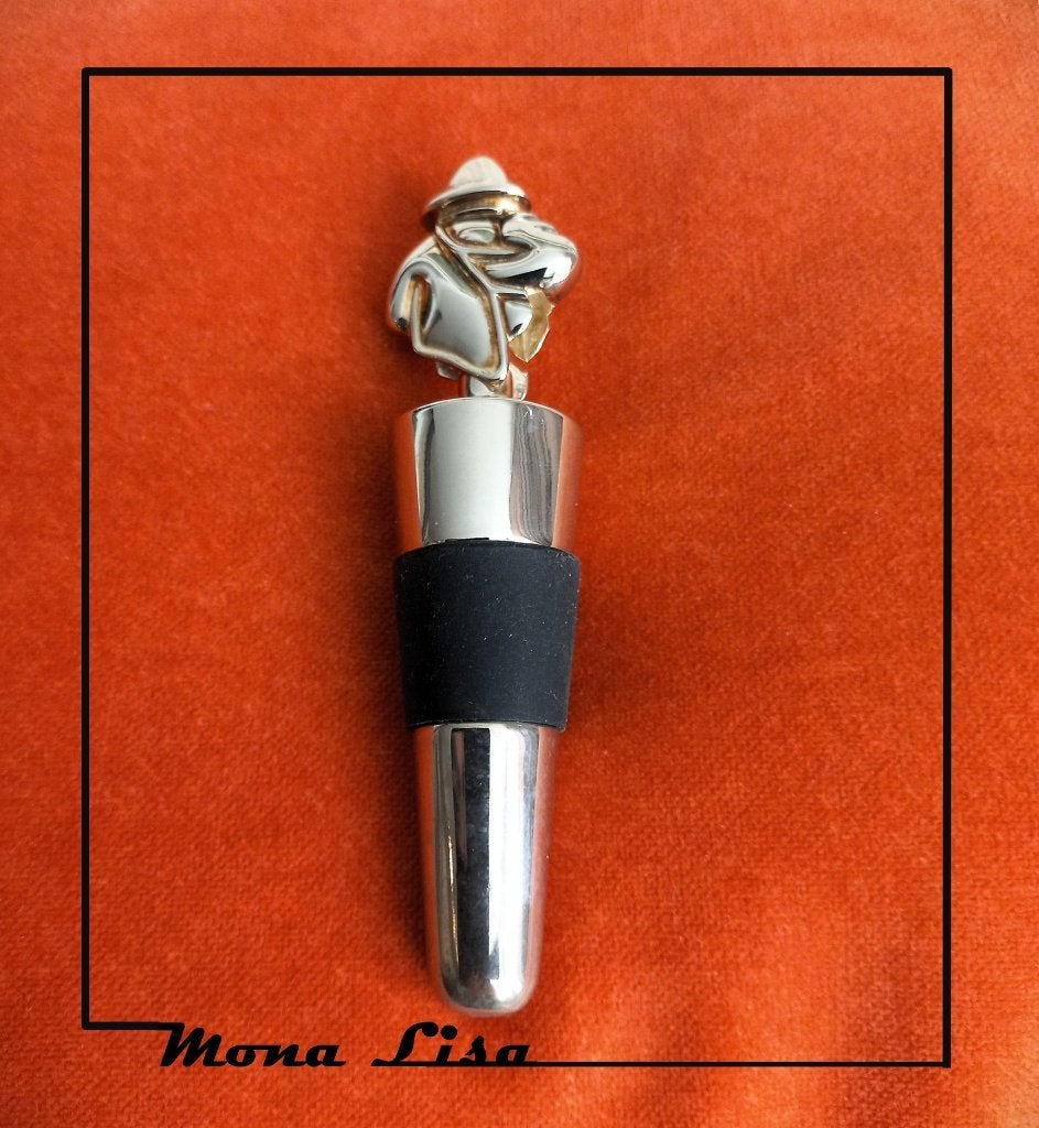 Napoleon – vintage flessenstopper, verzilverd, Antiek en Kunst, Ophalen of Verzenden, Zilver