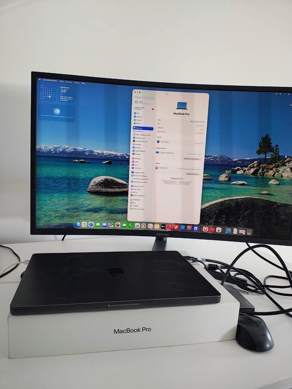 MacBook Pro 16"/ M3 pro/18gb/512ssd/cycli 45, Computers en Software, Apple Macbooks, Ophalen, Zo goed als nieuw