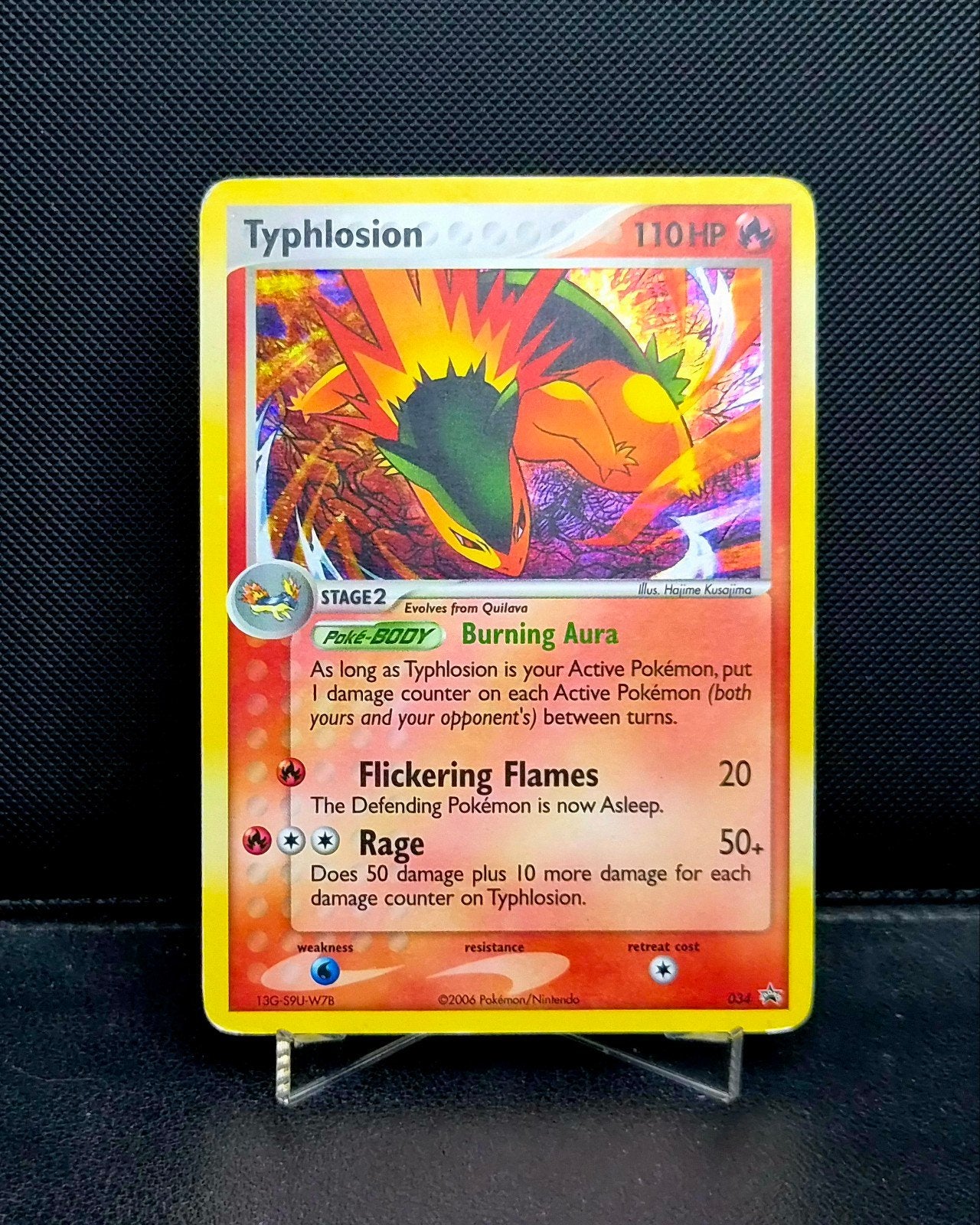 Typhlosion Holo 034 Promo kaart 2006, Ophalen of Verzenden, Zo goed als nieuw