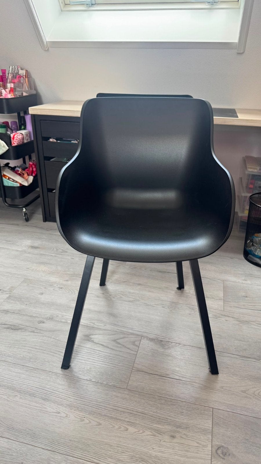 Ikea stoelen, zo goed als nieuw, Huis en Inrichting, Stoelen, Ophalen, Zwart, Zo goed als nieuw, Eén