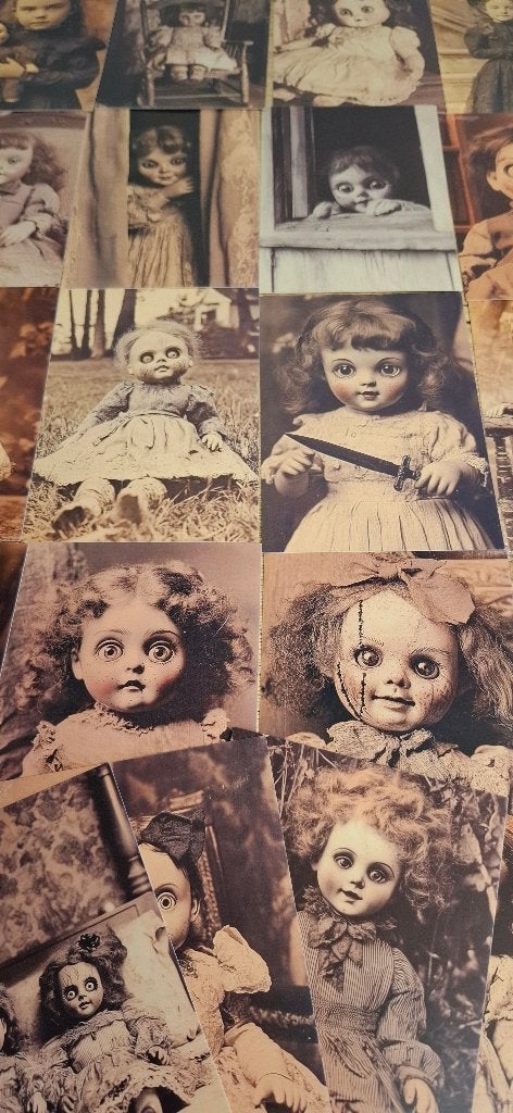 ansichtkaarten: Possesed dolls, Ophalen of Verzenden, 1980 tot heden, Ongelopen, Overige thema's
