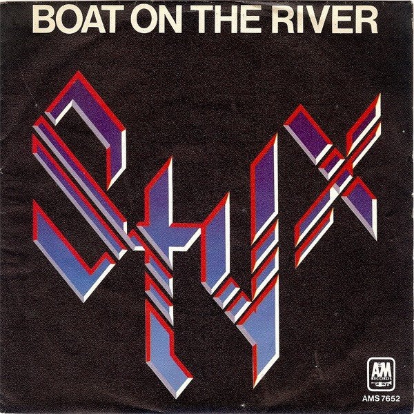 Rock-Single : STYX - Boat on the River (1980) AMS 7652, Gebruikt, Fotohoes, 7 inch, Ophalen of Verzenden