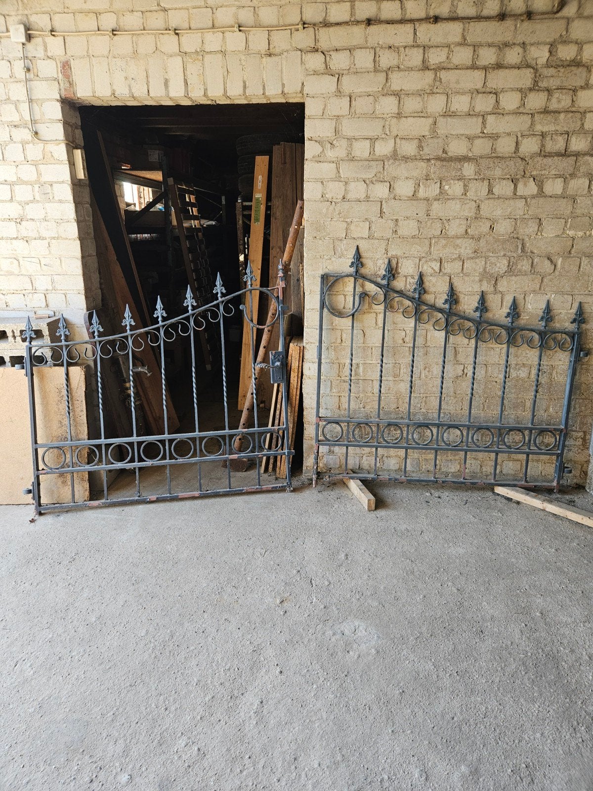 Hekwerk poort, groter, Ophalen, Gebruikt, IJzer