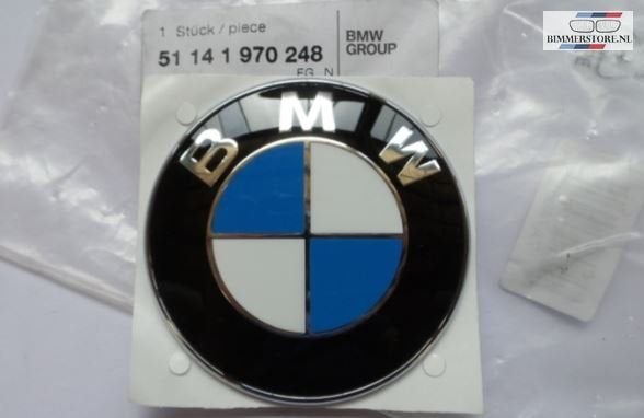 BMW embleem achterklep logo zwart blauw wit chrome nieuw BMW, -, -, Nieuw, Ophalen of Verzenden