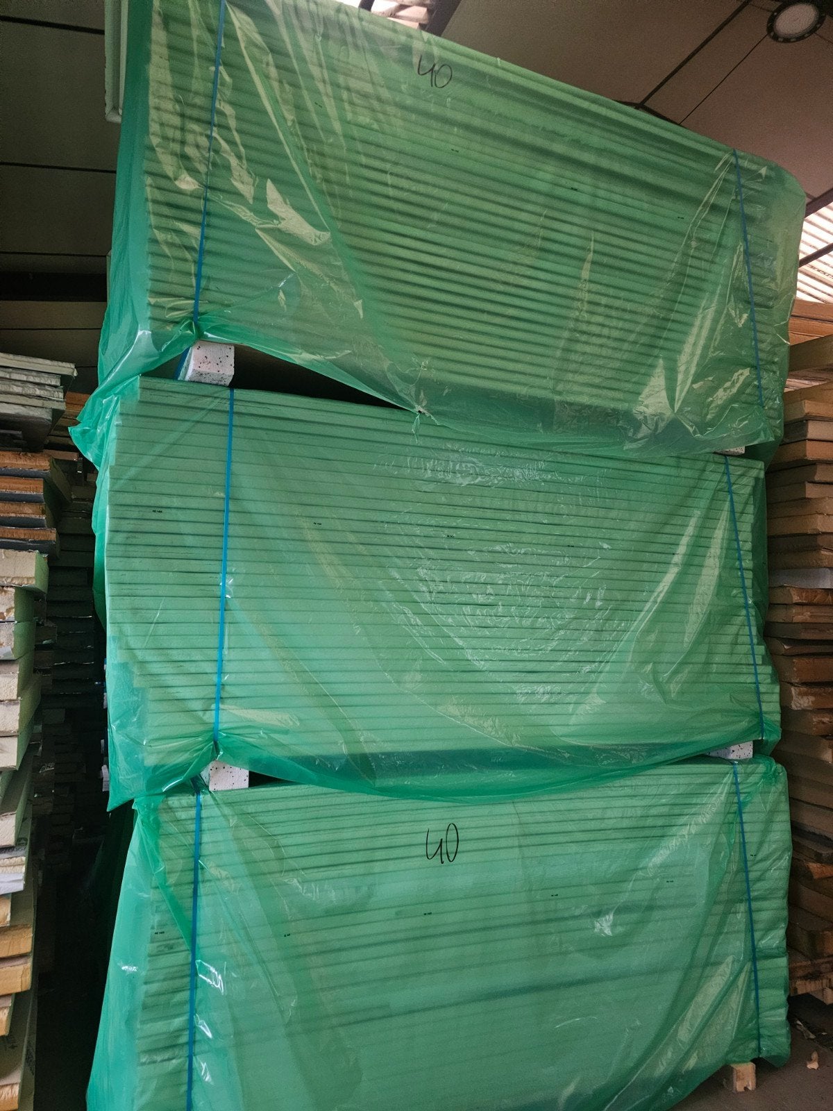 Bkeus PIR isolatieplaten 120x250cm, 40mm dik, Dakisolatie, 4 tot 8 cm, Onbekend, Nieuw