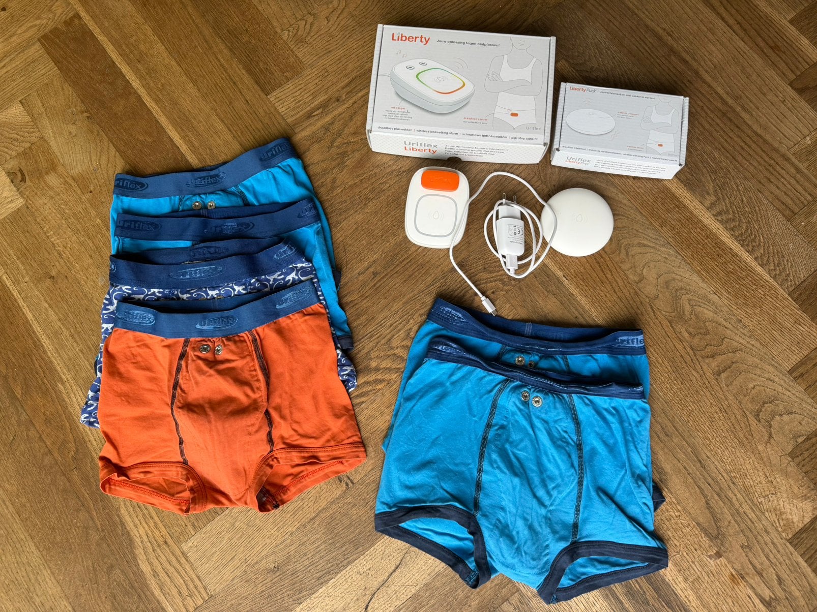 Uriflex Liberty plaswekker + 6 broekjes, Ophalen of Verzenden, Zo goed als nieuw