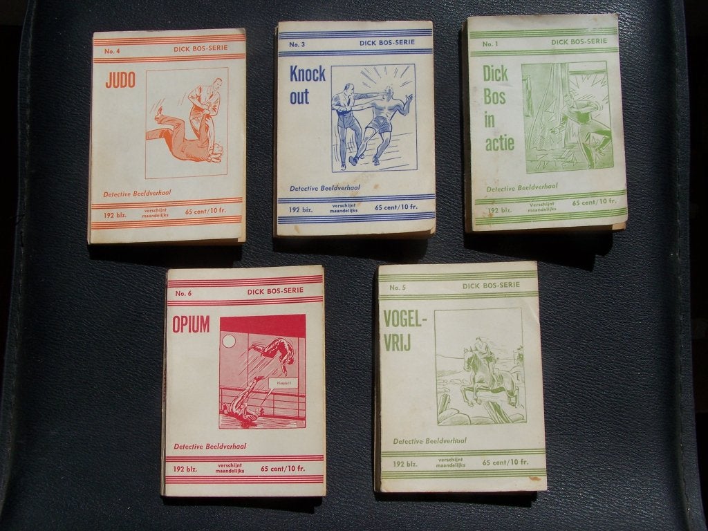 Dick Bos beeldverhalen boekjes, Boeken, Stripboeken, Meerdere stripboeken, Ophalen of Verzenden, Zo goed als nieuw, Alfred Mazure