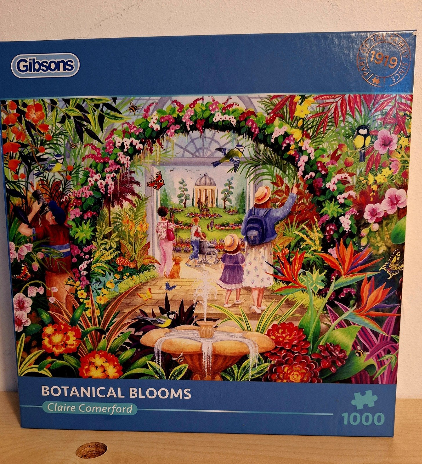 Gibson puzzel botanical blooms, Ophalen of Verzenden, 500 t/m 1500 stukjes, Zo goed als nieuw