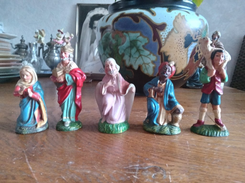 kerstbeeldjes per stuk te koop, Ophalen of Verzenden, Gebruikt