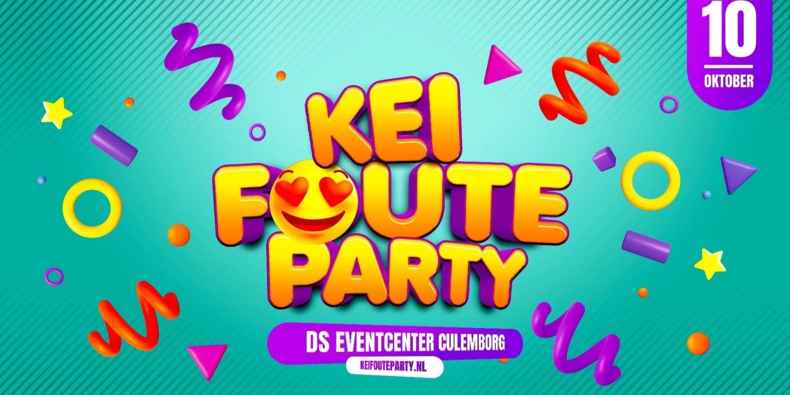 Kei Foute Party Culemborg 10 oktober tickets, Tickets en Kaartjes