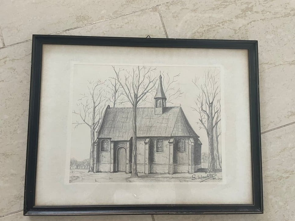 Pentekening van G. Wouters 1980, Ophalen of Verzenden, Pentekening