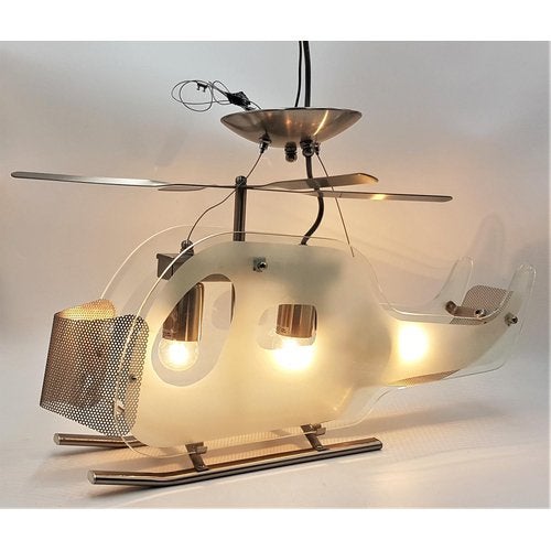 Stoere helicopter lamp, Kinderen en Baby's, Ophalen of Verzenden, Zo goed als nieuw, Lamp